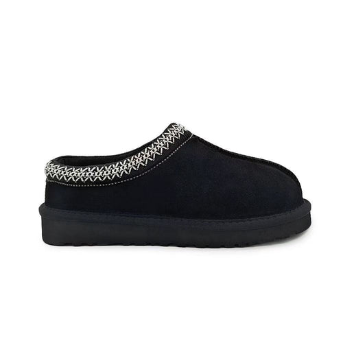 Furry Slip-On Woman Clogs Fuzzy Cozy Open-Back Snow Boots